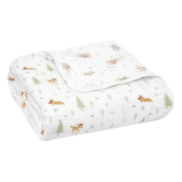 Aden + Anais: Essentials cotton muslin Blanket - Disney + Friends - Bambi Forest- Age 0+