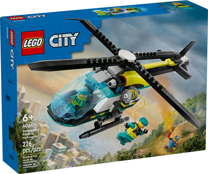 Lego: City Emergency Rescue Helicopter - Ages 6+