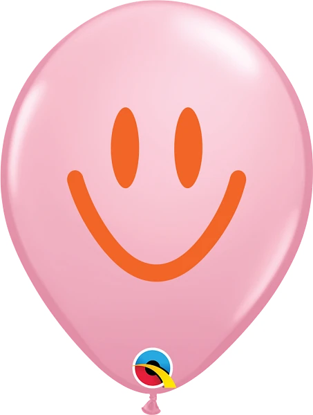 11" Latex Balloon: Smile Face - Multiple Colours Available