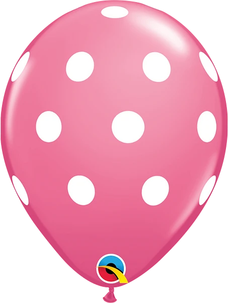 11" Latex Balloon: Big Polka Dots