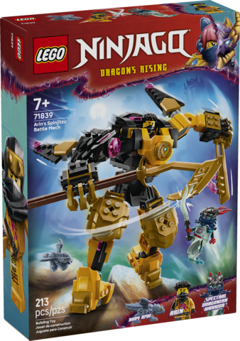 Lego: Ninjago Arin's Spinjitzu Battle Mech - Ages 7+