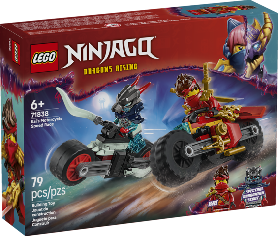 Lego: Ninjago  Dragons Rising- Kai's Motorcyle /speed /race  - Ages 6+