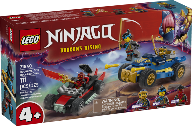 Lego: Ninjago - Rogue vs. Drix Race Car Duel  - Ages 4+