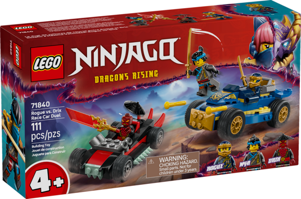 Lego: Ninjago - Rogue vs. Drix Race Car Duel  - Ages 4+
