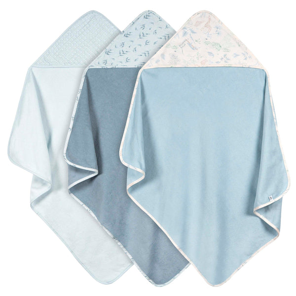3-Pack Hooded Towel - Blue