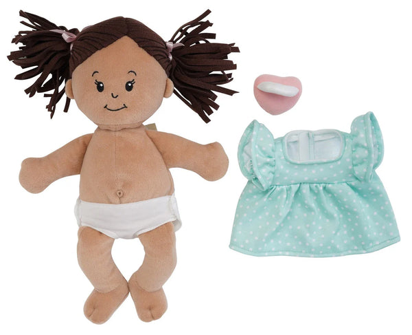 Baby Stella Light Beige Doll with Brown Pigtails Plush Toy