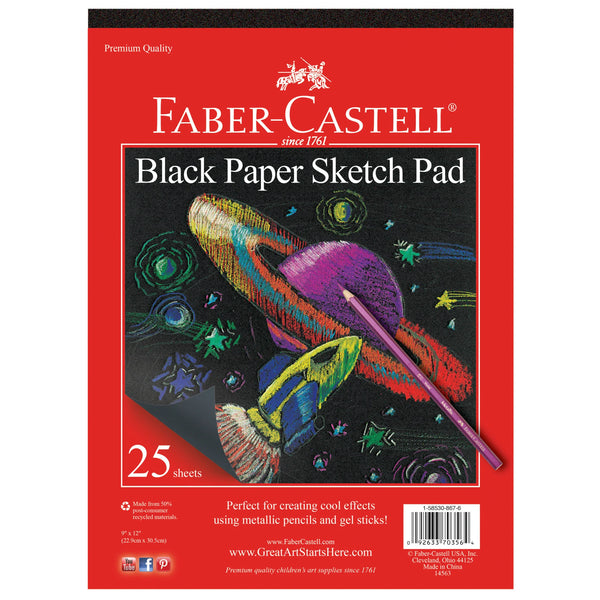 FC: Black Paper Sketch Pad - Ages 3+