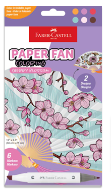 FC: Paper Fan Colouring Cherry Blossom - Ages 8+