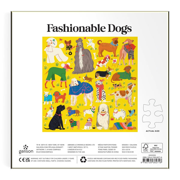 500 Pieces: Fashionable Dogs - Ages 8+