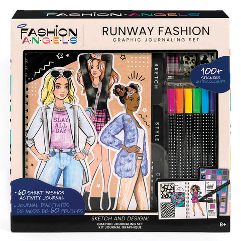 F. Angels: Graphic Journal Set - Runway Fashion - Ages 8+