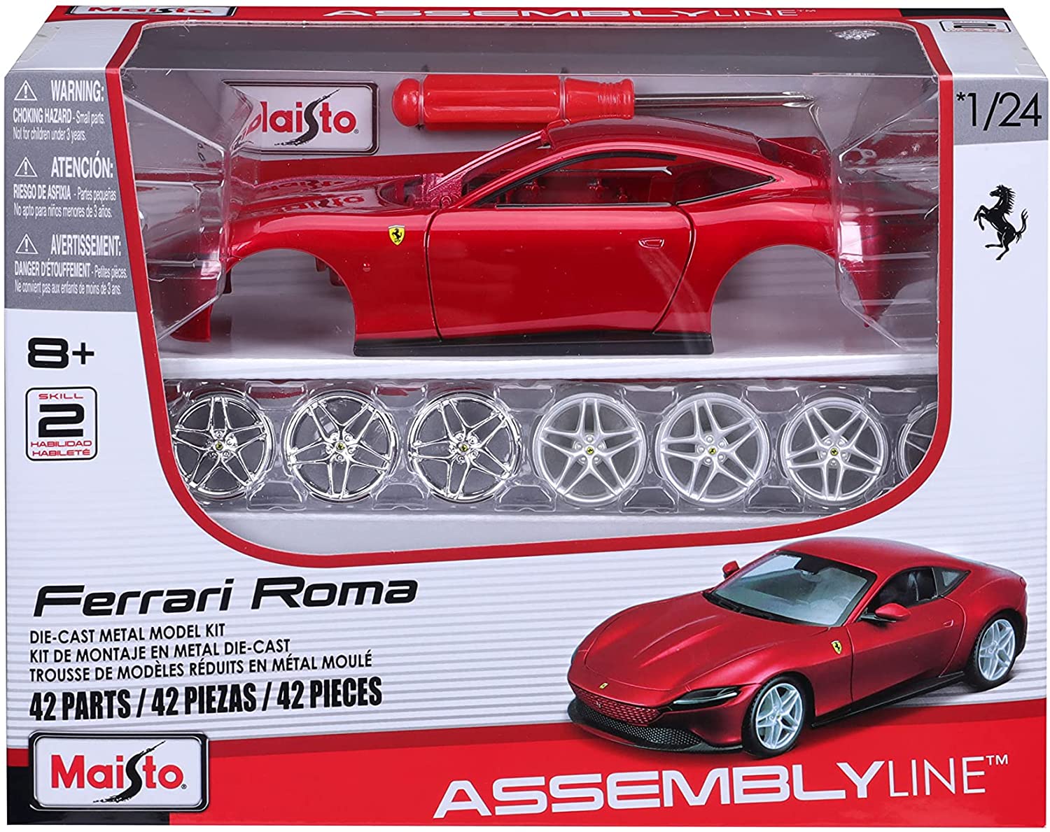 Ferrari Assembly Line Die-cast Model Kit - Ages 8+