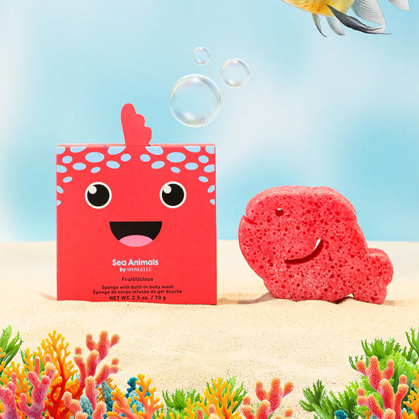 Bath Sponge Sea Animals: Fiona Fish - Ages 3+