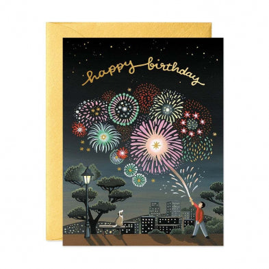 GC: Fireworks Birthday - Birthday Card