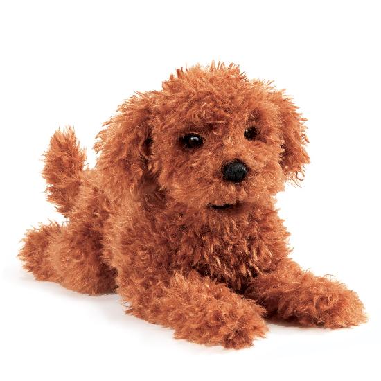 Folkmanis: Toy Poodle Puppy Puppet - Ages 3+