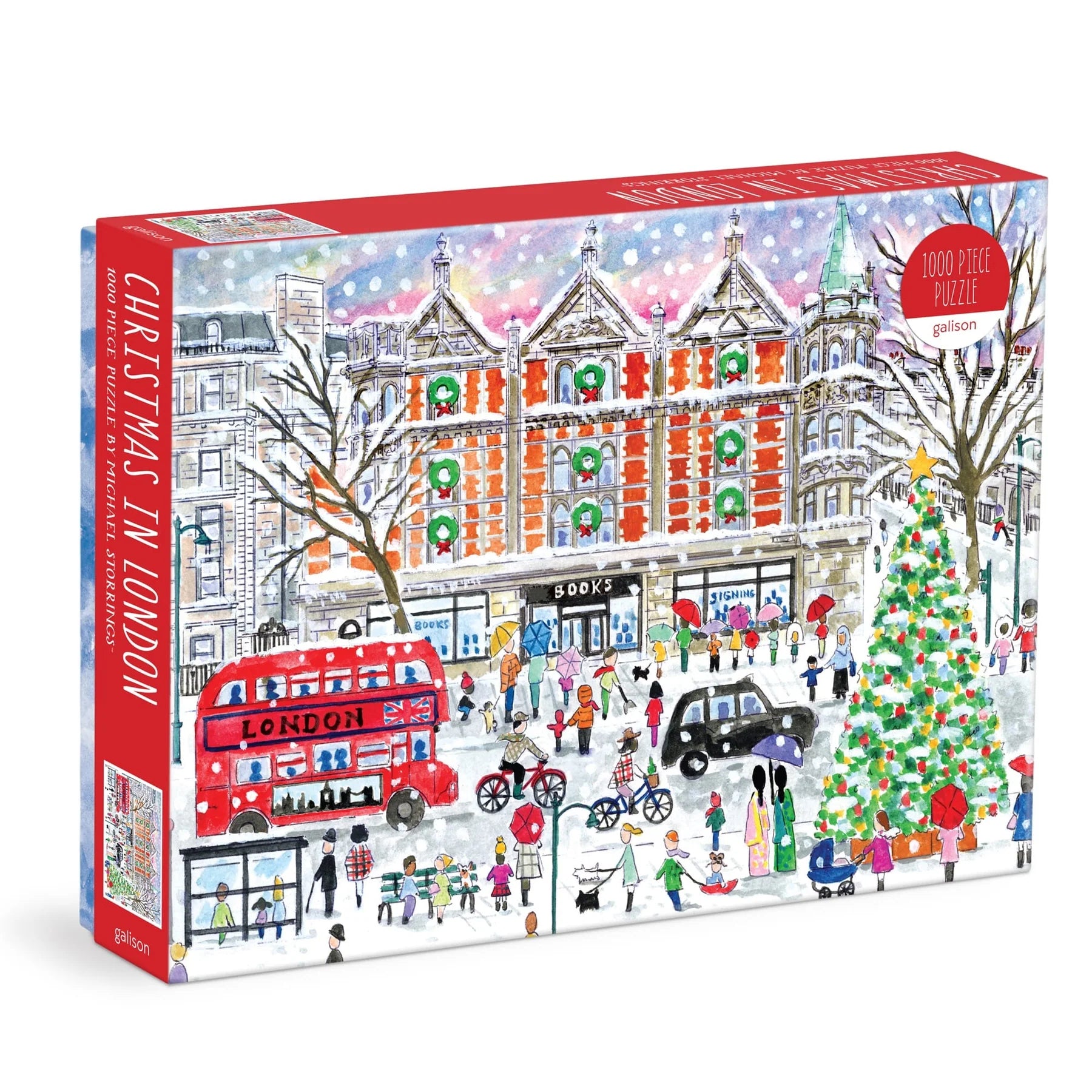 1000 Pieces: Michael Storrings Christmas in London Puzzle- Ages 12+