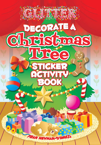 Glitter Decorate a Christmas Tree Sticker Activity Book - Ages 6+