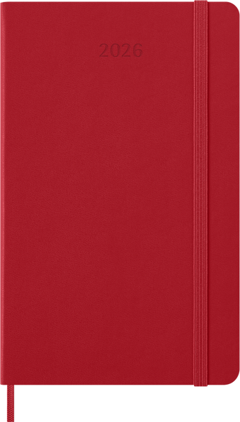 Moleskin: Classic Weekly Diary/Planner 2026 Large Hardcover Scarlett Red