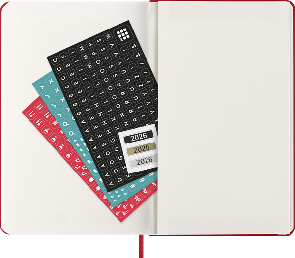 Moleskin: Classic Weekly Diary/Planner 2026 Large Hardcover Scarlett Red