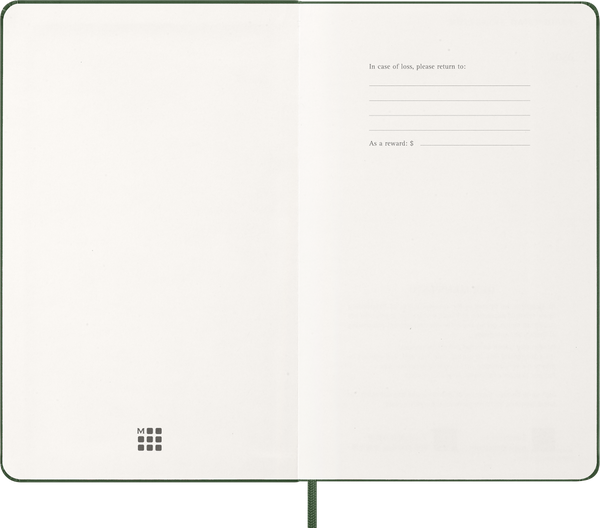 Moleskin: Classic Weekly Diary/Planner 2026 Large Hardcover Myrtle Green