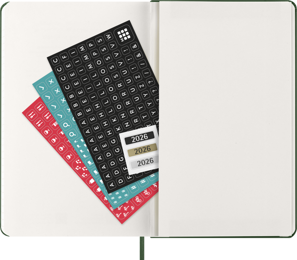 Moleskin: Classic Weekly Diary/Planner 2026 Large Hardcover Myrtle Green