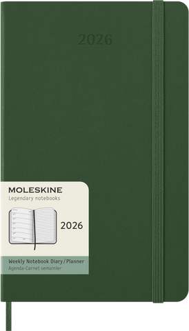 Moleskin: Classic Weekly Diary/Planner 2026 Large Hardcover Myrtle Green