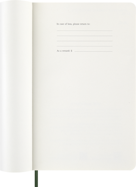 Moleskin: Classic Weekly Diary/Planner 2026 Large Softcover Myrtle Green