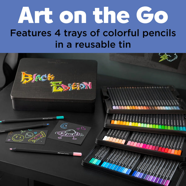 FC: Black Edition 100 Coloured Pencils Tin - Ages 13+