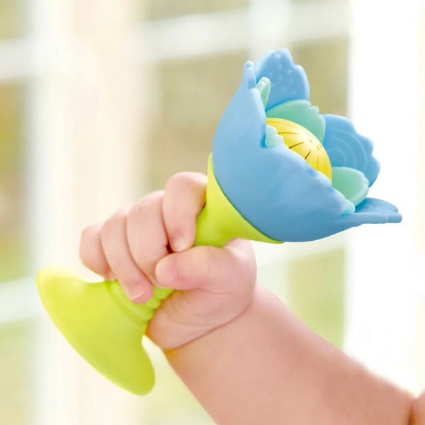 Hape - Silicone Teether & Rattle Blue