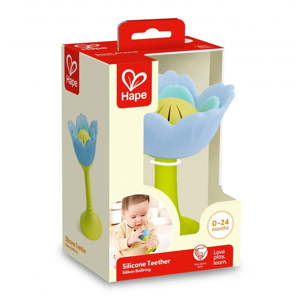 Hape - Silicone Teether & Rattle Blue