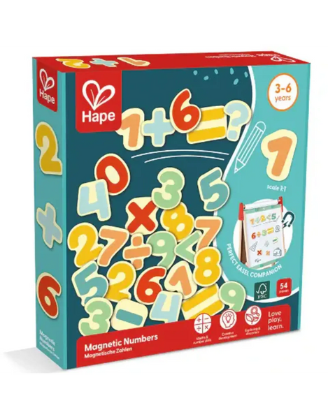 Hape - Wooden Magnetic Numbers Learning Toy