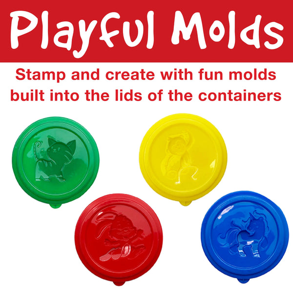 FC: Little Creatives 4 Super Soft Modelling Dough - Ages 3+