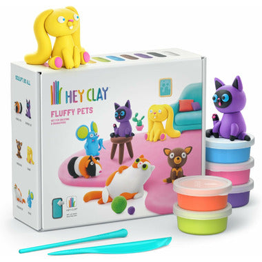 Fluffy Pets Air-Dry Modelling Clay Set