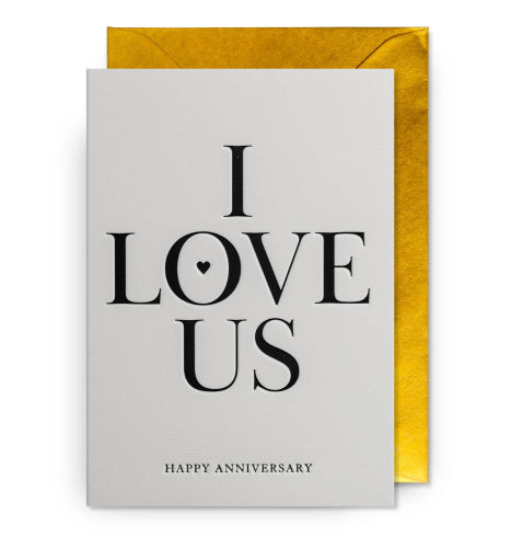 GC: I Love Us - Anniversary Card