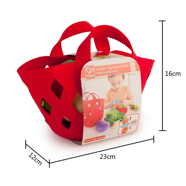 Hape: Toddler Vegetable Basket - Ages 18mths+