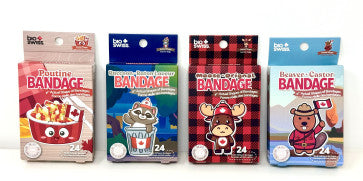 Canada Bandages - Shaped like Stickers! - Ages 3+