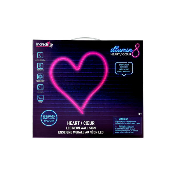 Illumin8: Heart LED Neon Wall Sign - Ages 14+