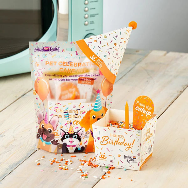 Pet Celebration Cake Kit- Vanilla Flavor (vegan) - Ages 4+ (with Adult Supervision)