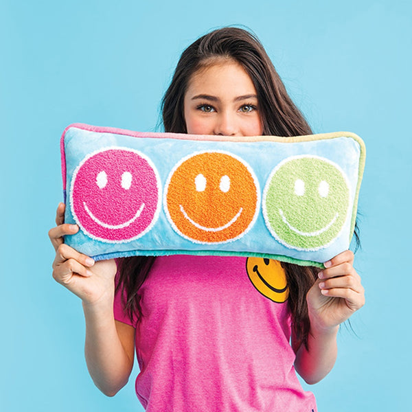 IS: You Make Me Smile Chenille Plush Pillow - Ages 4+