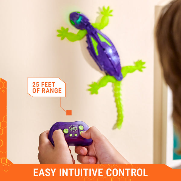 HexBots: Glowing Wall Crawler Gecko - Ages 4+