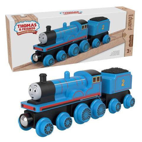 Thomas & Friends: Wooden Railway Edward Engine and Coal Car - Ages 2+