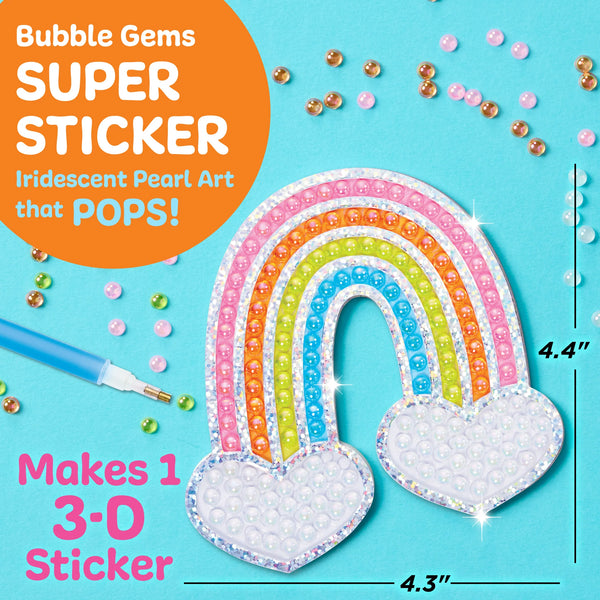 Creativity for Kids: Bubble Gems Super Sticker Rainbow - Ages 6+