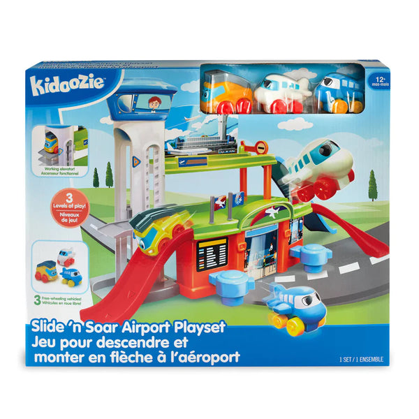 Kidoozie: Slide 'n Soar Airport Playset - Ages 12mths+