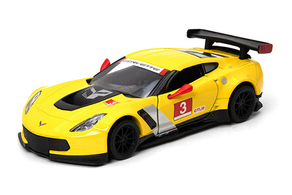 Kinsmart 2016 Chevrolet Corvette C7.R Race Car Pull Back Car 1:36 Scale