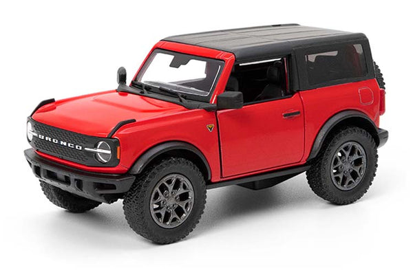 Kinsmart 2022 Ford Bronco Hard Top Pull Back Car 1:34 Scale