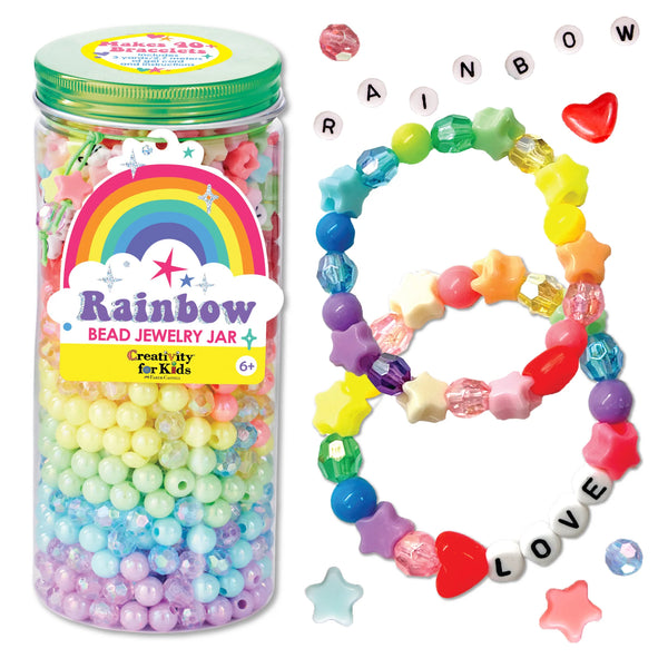 Creativity for Kids: Rainbow Bead Jewelry Jar - Age 6+