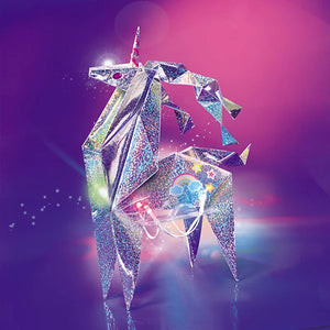 4M: Holographic Light-Up Origami Unicorn - Ages 5+