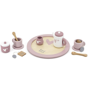 Label Label: Wooden Rose Tea Set  - Ages 18mths+