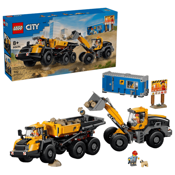Lego City Dump Truck & Front End Loader