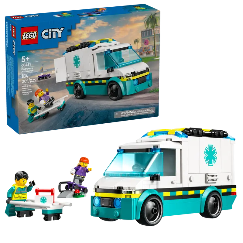 Lego: City Emergency Ambulance - Ages 5+