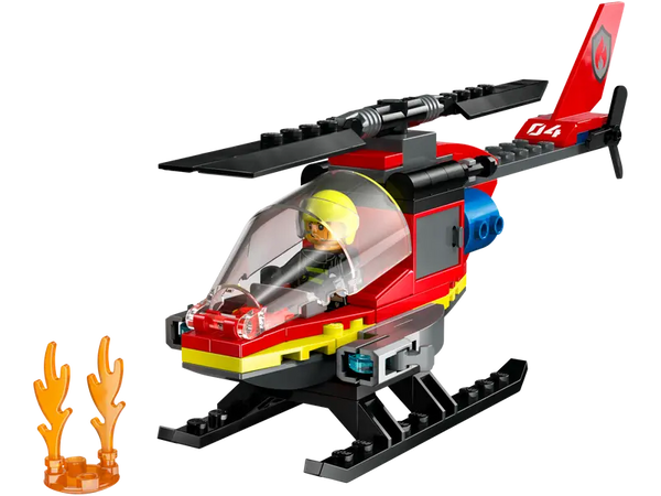 Lego: City Fire Rescue Helicopter - Ages 5+